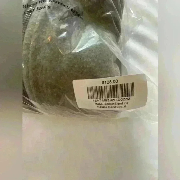 Feat Blanket Blend Full Zip Hoodie Olive Men’s Medium NWT - Picture 9 of 10